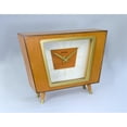 thumbnail image 2 of Hermle Retro-Style Wooden Table Clock - 8" - Brown and Gold, 2 of 4