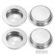thumbnail image 1 of Uxcell 4-Pack Tiradores Empotrados, 2.36 Pulgadas Manijas de Puerta Corrediza de Acero Inoxidable para Puertas de Granero, 1 of 6
