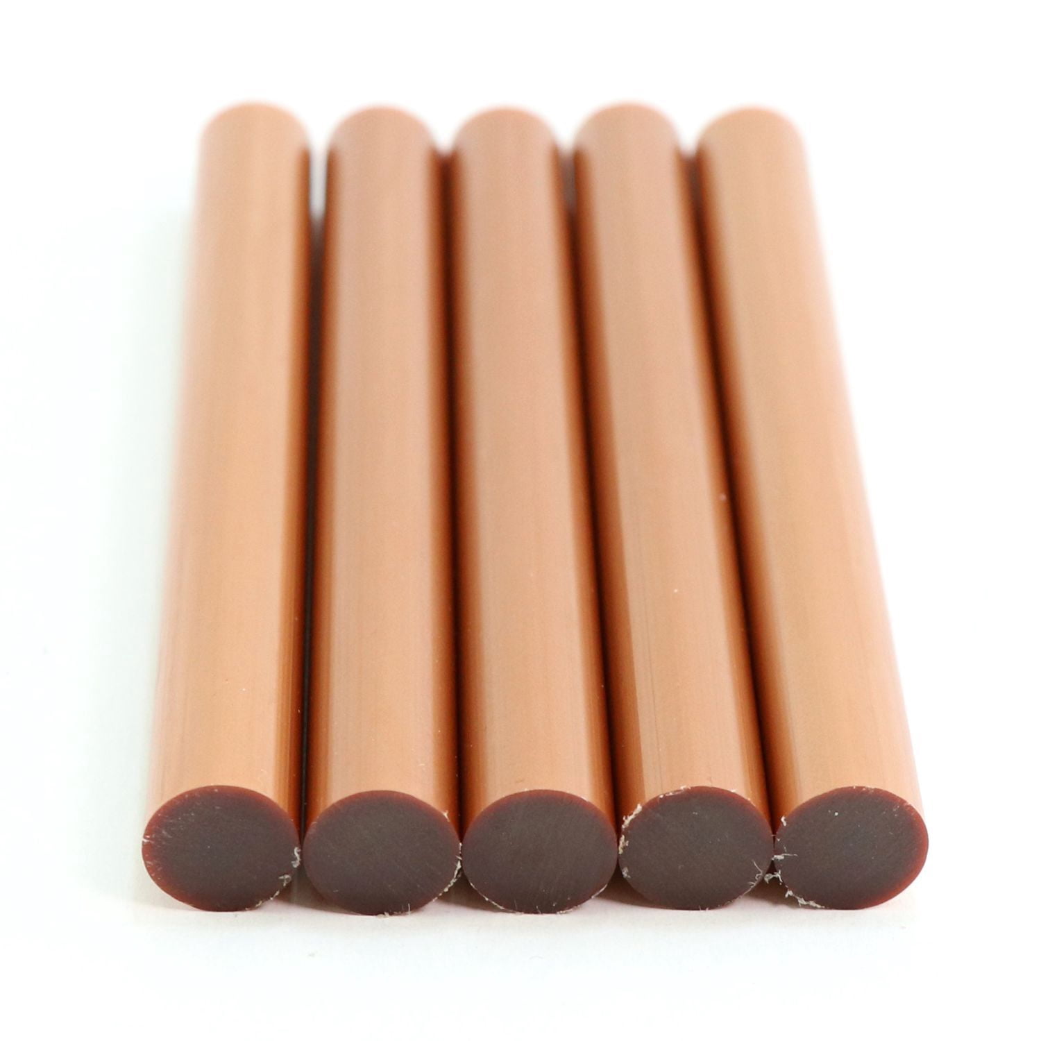 725R54CCOPPER Full Size 4" Copper Color Hot Glue Stick - 5 lb Box