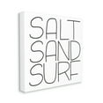 thumbnail image 3 of Stupell Industries Salt Sand Surf Beach Sports Calligraphy Phrase Graphic Art Gallery Wrapped Canvas Print Wall Art, Design by Leah Bisch, 3 of 7