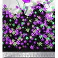 thumbnail image 3 of oneOone Georgette Viscose Fabric Artistic Flower Panel Printed Fabric 1 Yard 42 Inch Wide, 3 of 3