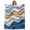 White Turquoise Mustard Yellow, variant on Beige Blue Ombre Fleece Throw Blanket for Couch, Moire Abstract Artwork Microfiber Flannel Blanket for All Season, Lightweight Soft Throw Blankets for Gifts, Home Decor, 32"x47"