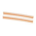 thumbnail image 4 of 10 Pcs Loose Leaf Binding Spine 30 Hole Cuttable Wear Resistant PP Plastic 10mm Binding Comb for Student Office Orange, 4 of 5
