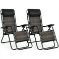 thumbnail image 1 of Patiojoy 2PCS Mix Brown Folding Recliner Patio Rattan Zero Gravity Lounge Chair W/ Headrest, 1 of 5