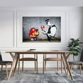 thumbnail image 3 of Banksy Graffiti Art Mario And The Cop Posters Art Print Wall Photo Paint Poster Hanging Picture Family Bedroom Decor Gift 24x36inch(60x90cm), 3 of 6