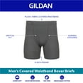 thumbnail image 2 of Gildan Adult Men's Boxer Briefs With Covered Waistband, 5-Pack, Sizes S-2XL, 6" Inseam, 2 of 6