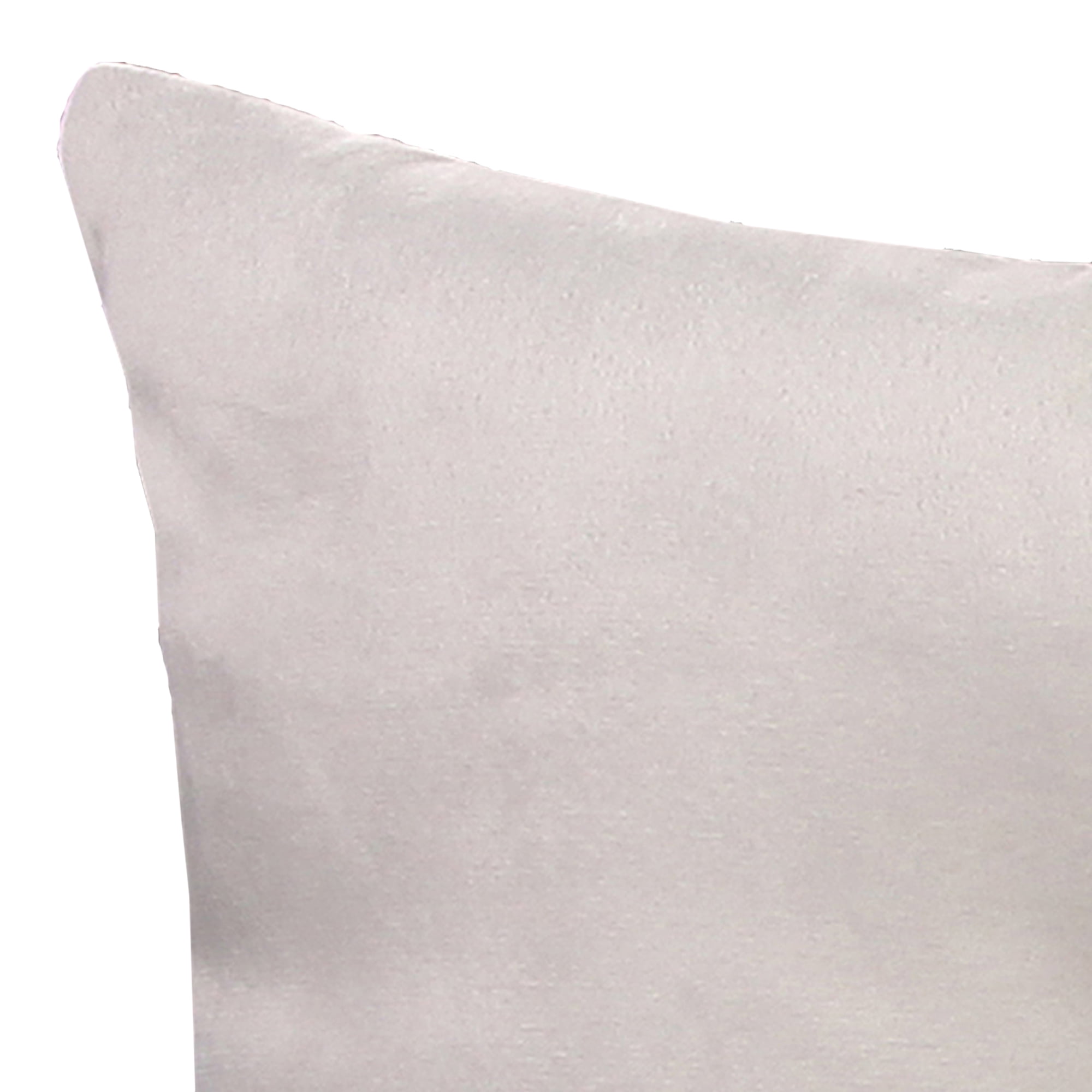 Jordan Manufacturing 18" x 18" Cream Solid Square Tufted Decorative Throw Pillow with Fabric Button