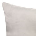 thumbnail image 2 of Jordan Manufacturing 18" x 18" Cream Solid Square Tufted Decorative Throw Pillow with Fabric Button, 2 of 5
