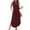 Wine, variant on LOVZFMLL Summer Dresses for Women 2025 Sleeveless V Neck Smocked Tank Dress Casual Loose Beach Vocation Long Maxi Dress with Pockets Wine S