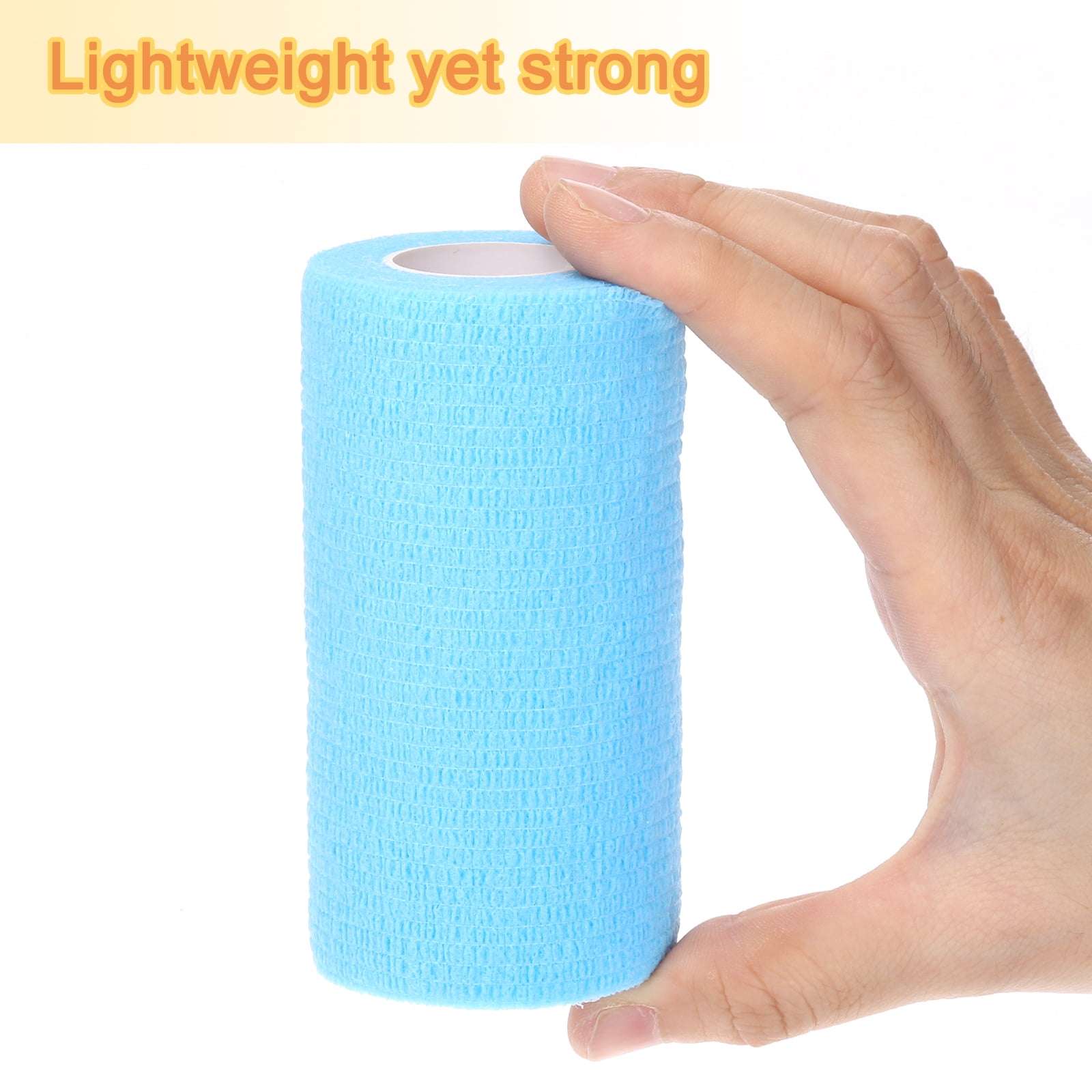 12 Pack Elastic Cohesive Bandage Wrap 4 Inch x 5 Yards Breathable Self Adhesive Athletic Tape Roll Fluorescent Green