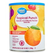 Great Value Tropical Punch Drink Mix, 63 oz