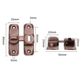 thumbnail image 3 of Zinc Alloy Solid Buckle Cam Cylinder Locks No Punching Door Bolt Sliding Door Lock Anti-theft Buckle Sliding Door Latch SILVER, 3 of 8