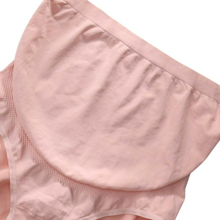 Popvcly Maternity Underwear Plus Size Seamless Pregnancy Panties High Waist  Postpartum Belly Support Briefs