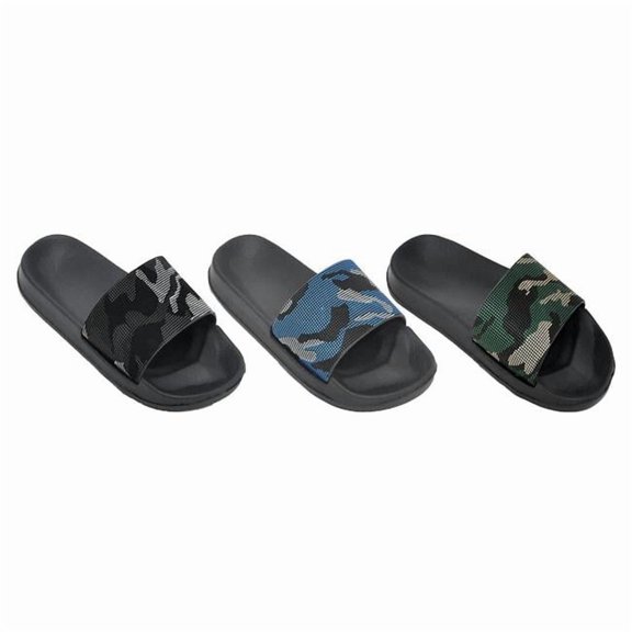 DDI 2344994 Boys Camo Slides - Assorted Color, Size 11 - 12 -4, Age 4-8 Years - Case of 36