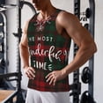 thumbnail image 5 of Logiee Wonderful Time Christmas Print Men's Workout Tank Top,Quick Dry Workout Tank Top,Gym Muscle Tee,Fitness Bodybuilding Sleeveless T Shirt-Medium, 5 of 7