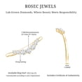 thumbnail image 6 of Rosec Jewels Lab Grown Diamond Enhancer for Engagement Ring - Curved Stackable Ring - EF-VS Quality, 18K Yellow Gold, US 11.50, 6 of 7