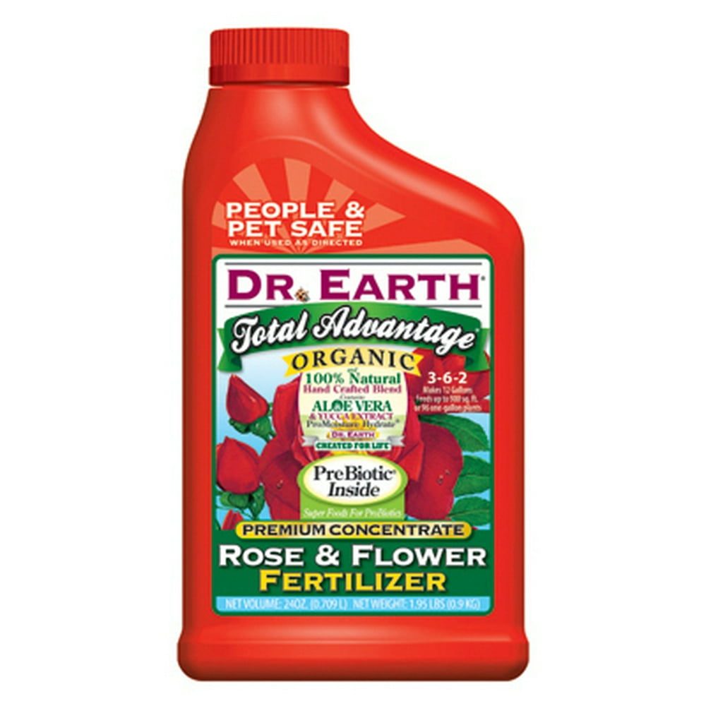 Dr Earth 1011 Total Advantage Rose & Flower Organic Fertilizer, 572, 24oz. Concentrate
