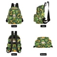 thumbnail image 2 of WOBOGO St Patricks Pattern with Leprechaun and Shamrock Butterfly Backpack Durable Lightweight Shoulder Bag Built-in Laptop Sleeve and Multiple Utility Compartments, 2 of 7