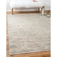 thumbnail image 1 of Unique Loom Paris Collection Pastel Tones Traditional Distressed Gray Area Rug (7' 0 x 10' 0), 1 of 5