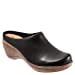 thumbnail image 3 of SoftWalk Sabots pour Femmes, Cuir Noir, 7 TG, 3 of 15