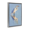 thumbnail image 3 of Stupell Industries Coastal Blue Egret Reflection Gray Floating Frame Canvas Art, 17 x 25, by D. Rust, 3 of 8