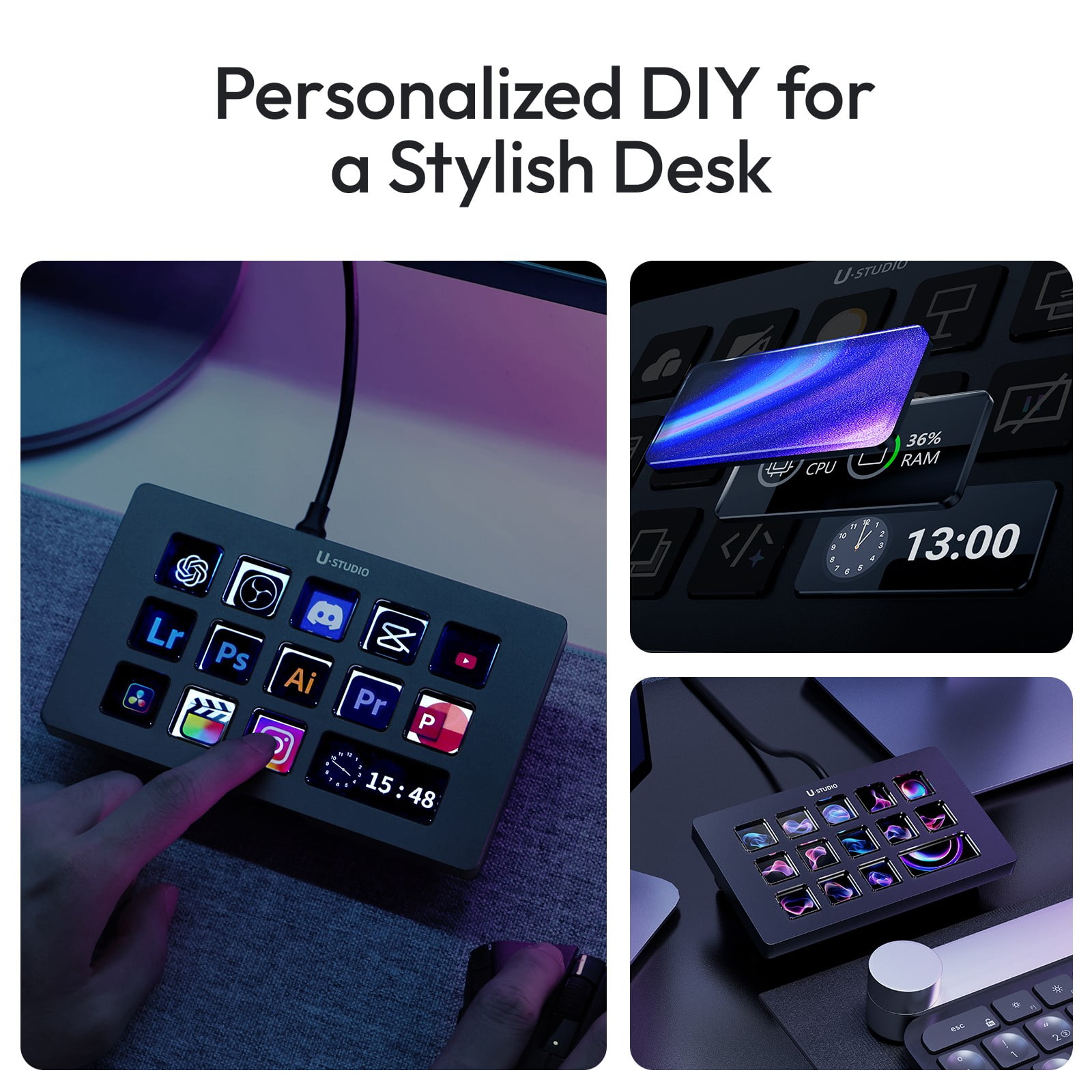 Ulanzi D200H Deck Dock 7-in-1 Stream Control Hub – USB-C Dock with