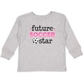 thumbnail image 3 of Inktastic Future Soccer Star Girls Girls Long Sleeve Toddler T-Shirt, 3 of 5