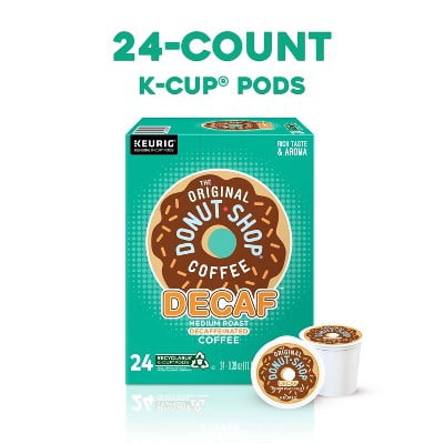 The Original Donut Shop Medium Roast Keurig K-Cup Coffee Pods - Decaf - 24ct