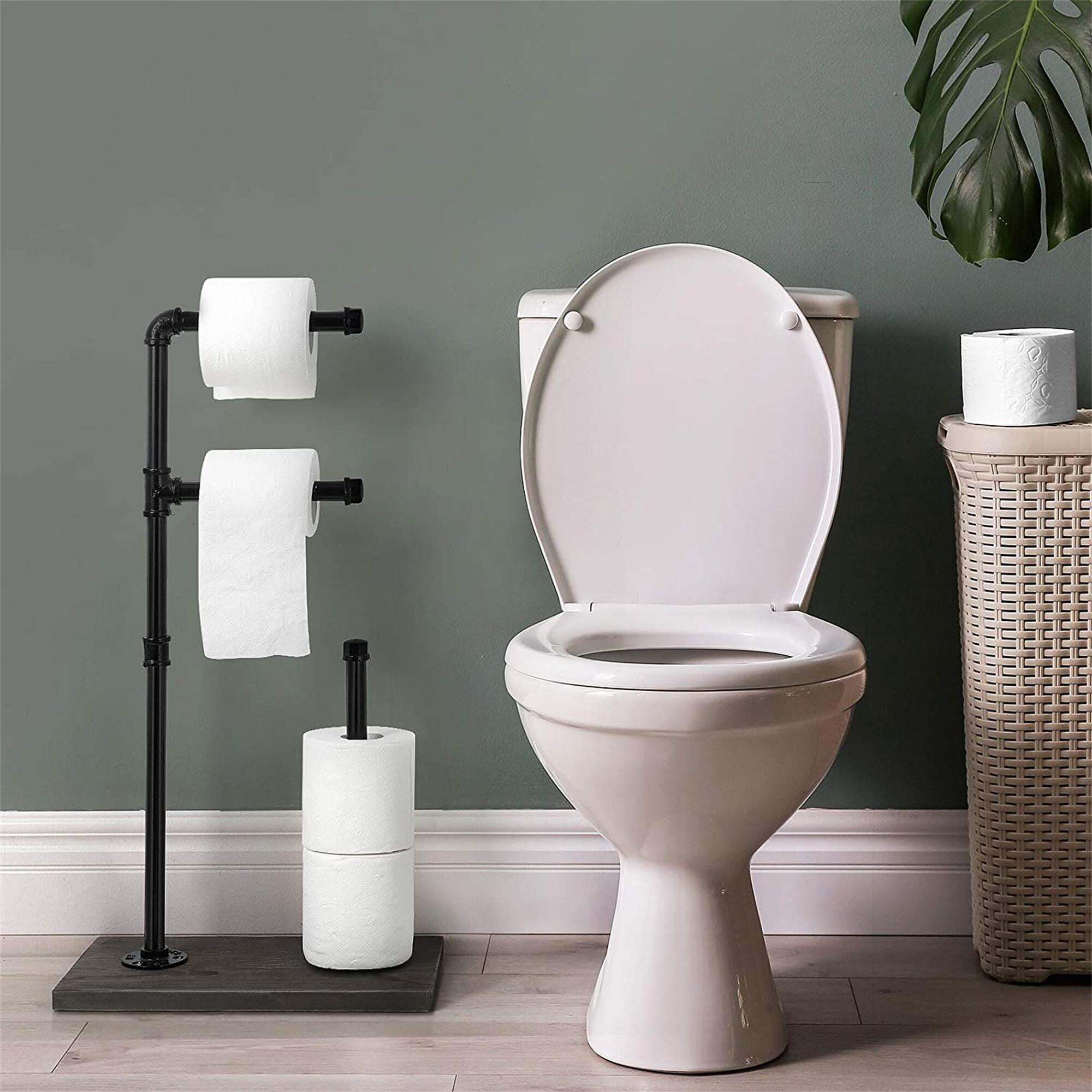 NEX Brown Commercial Toilet Paper Holder with Shelf