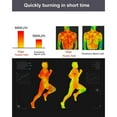 thumbnail image 4 of Fitness Sauna Suit Exercise Gym Home Workout Cardio Sweat Suit Hoodie Pieces Running Pants Yellow XXL, 4 of 9