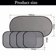 thumbnail image 3 of MasteelfCA 5pcs Car Windshield Sunshade Rear Side Windscreen Sun Shade UV Rays Protector Sunshade, 3 of 6