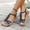 Dark Blue, variant on YOUYEDIAN Orthopedic Sandals for Women Summer Casual Arch Support Walking Shoes Comfy Non Slip Slip on Open Toe Slippers