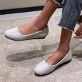thumbnail image 2 of NOKIO Women'S Suede Loafers Women'S Flat Footwear Ladies Summer Fashion Shallow Mouth Solid Colour Soft Comfortable Flat Heel Round Head Lightweight Single Shoes Casual Shoes, 2 of 6