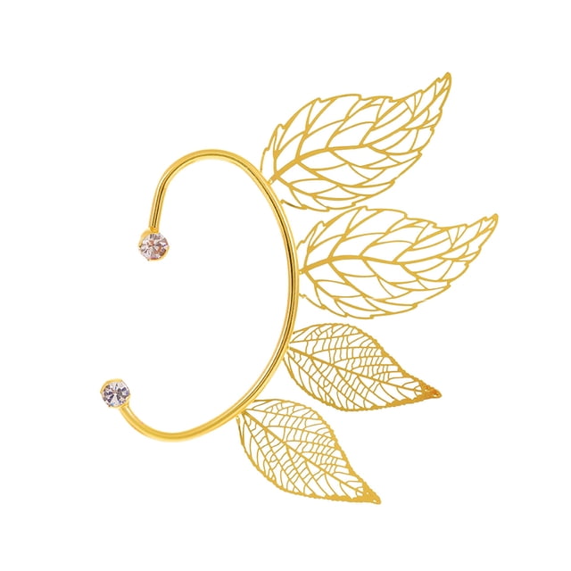 Pendientes de clip de circonita cúbica en forma de hoja, con lentejuelas y borlas, hermosos pendientes para fiesta de graduación.