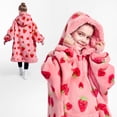 thumbnail image 2 of Sudadera con capucha para niños Giggling Getup Strawberry Sherpa, 2 of 7