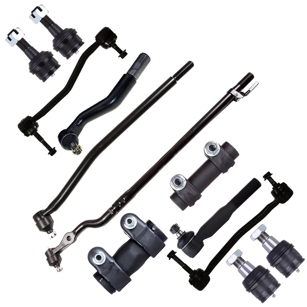 SCITOO 12pcs Front Suspension Kit Lower Upper Ball Joint Inner Tie Rod