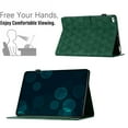 thumbnail image 2 of Allytech Case for iPad mini 1/2/3/4/5, Embossed Pattern PU Leather Case with Card Slots & Pen Holder, Multi-Angle Viewing Stand Auto Sleep Wake Shockproof Flip Case, Green, 2 of 10