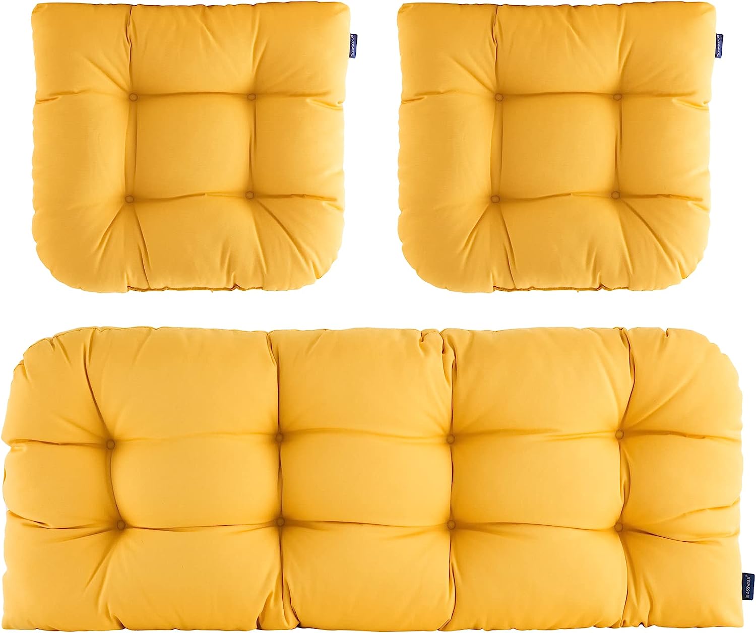 SHMAMT Outdoor Chair Cushions,3 Piece Loveseat Outdoor Cushions Set