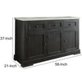 thumbnail image 3 of ACME Nolan Server in White Marble and Salvage Dark Oak, 3 of 6