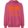 thumbnail image 2 of OXI Hoodie Sweatshirt - Halloween Starting Pumkins, Basic Casual Hoodie for Men's and Women Fleece Hoodie Long Sleeve - Safety Pink X-Large, 2 of 3