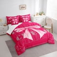 thumbnail image 2 of Erosebridal Girls Cheerleading Bow Twin Bedding Sets 7-Piece,Teens Gymnastics Cheerleader Bowknot Bedding Comforter Set,Lightweight Room Decor, 2 of 6