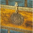 thumbnail image 4 of Hand Painted Brass Inlay Storage Trunk, 4 of 9