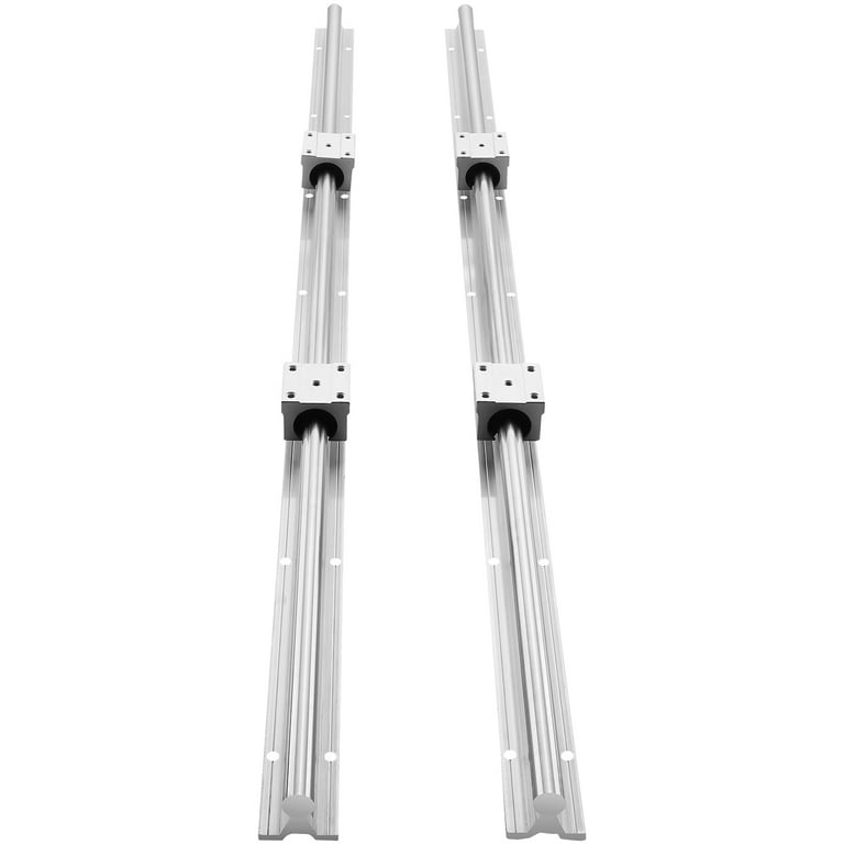 BENTISM 2PCS SBR12 1000mm Linear Guide Rail Slide Rail 4 PCS