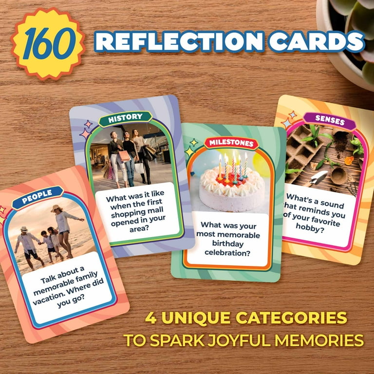 ThinkPsych Golden Memories - Memory Card Game for Seniors - 160