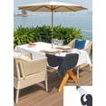 thumbnail image 5 of Outdoor Tablecloth with Umbrella Hole for Patio/Picnic/Party/Camping, Sloths Showering Waterproof Table Cloth Rectangle Table Cover Washable, Modern Abstract Art Funny Animals (54"x 80"), 5 of 8