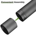 thumbnail image 3 of Yescom Sun Shade Sail Extension Pole 2Ft Powder Coated Steel Replacement Pole 2 3/8'' Diameter Stand Steel Yard Black, 3 of 7
