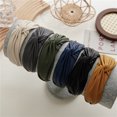 thumbnail image 4 of Bandas para la cabeza para mujer, moda antideslizante para mujer, hecha con tela antideslizante única, diadema anudada de cuero de larga duración Ormromra CPB-DE-LYY741-2, 4 of 5