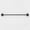 Black, variant on 24" Modern Towel Bar Brass - Zinc & Stainless Steel Bathroom Holder, Single Rod Design