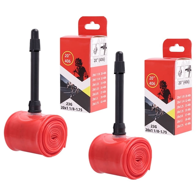 2PCS for TPU Inner Tube 20inches Bike for Presta Valve with Frame Adapter Light