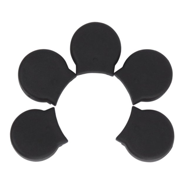 EIGTHTAIL 5 Pcs Coussin de Repose-Tombe en Caoutchouc pour Clarinette Accessoire d'Instrument de Musique (Noir)